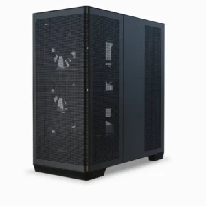 APNX C1-R-BK-V3 Gaming PC Case – Black, Tempered Glass, 4× Fans
